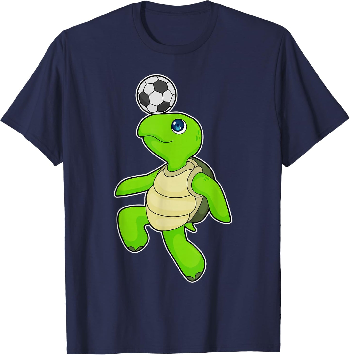 Turtle Soccer player Soccer Sports T-Shirt - T-Shirt | Navy