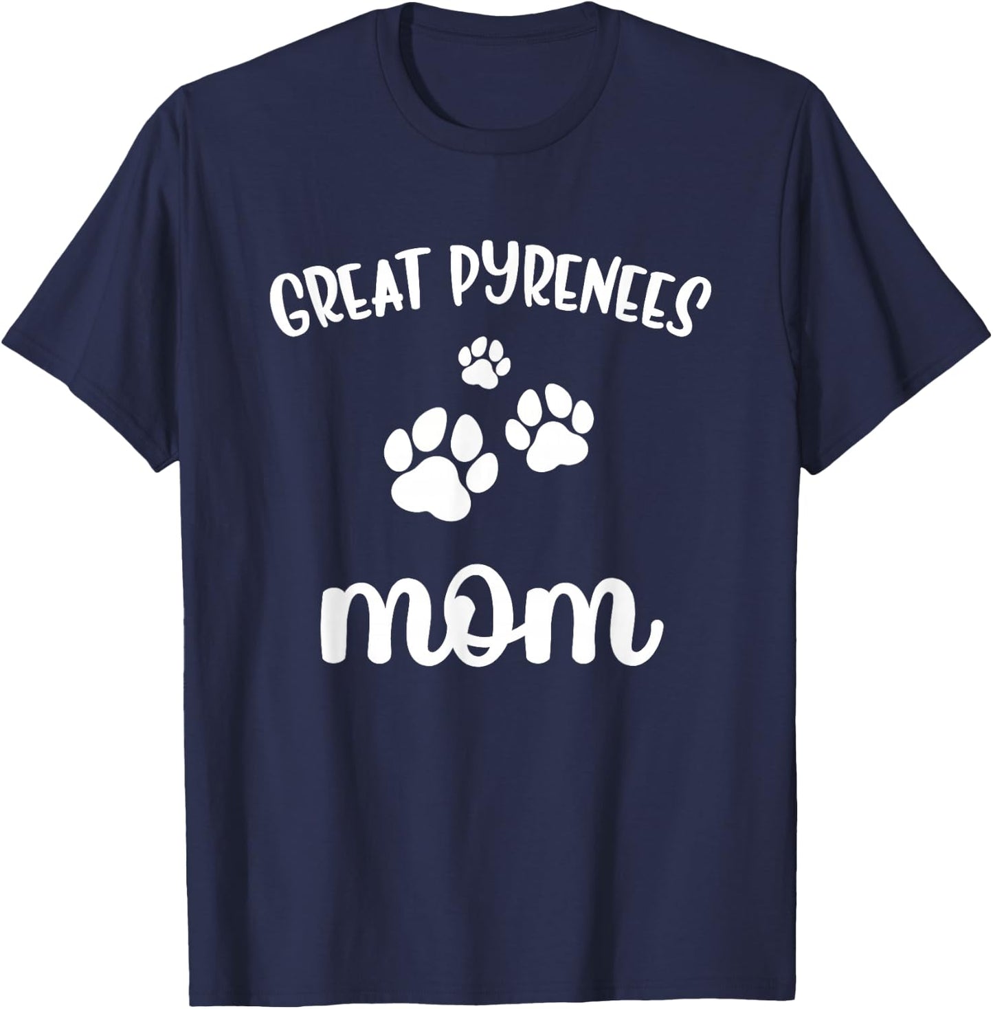 Great Pyrenees Mom Cute Dog T-Shirt - T-Shirt | Navy