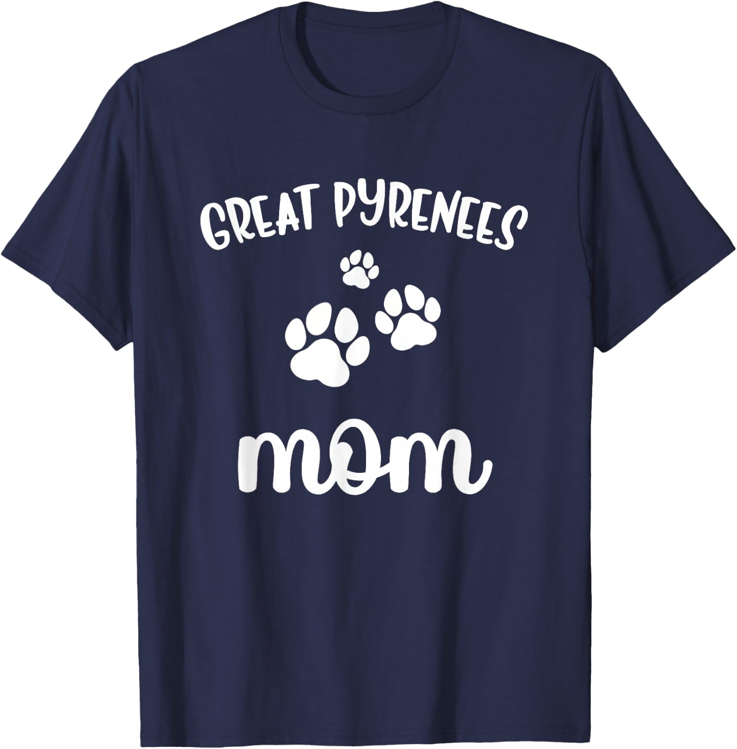 Great Pyrenees Mom Cute Dog T-Shirt - T-Shirt | Navy