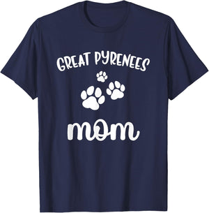 Great Pyrenees Mom Cute Dog T-Shirt - T-Shirt | Navy