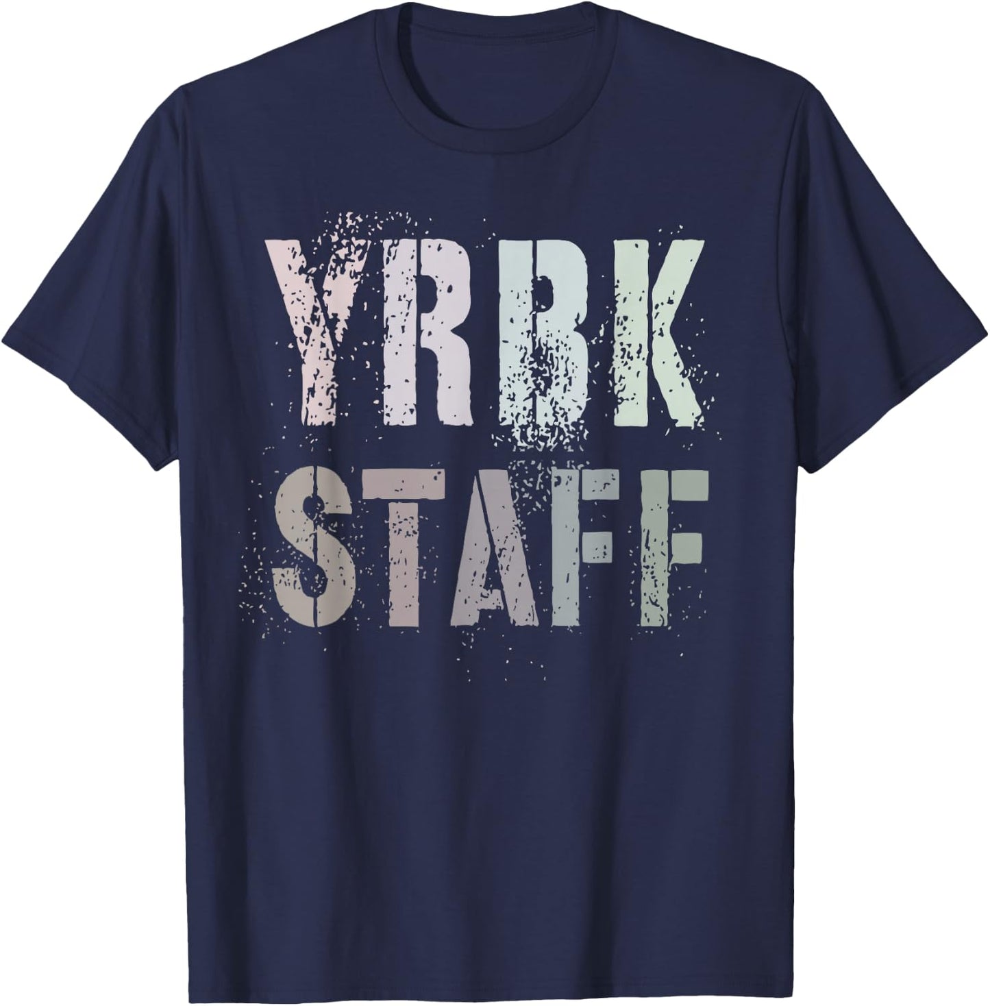 Funny YEARBOOK YRBK STAFF School Literary Club Teacher Team T-Shirt - T-Shirt | Navy