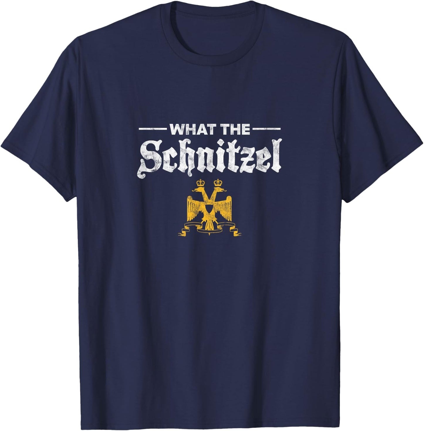 Oktoberfest What The Schnitzel German Beer Drinking T-Shirt - T-Shirt | Navy