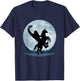 Cowboy Bigfoot on a Unicorn - Sasquatch Full Moon Forest T-Shirt - T-Shirt | Navy