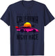 Vintage American California Night Race with Cars Graphic T-Shirt - T-Shirt | Navy