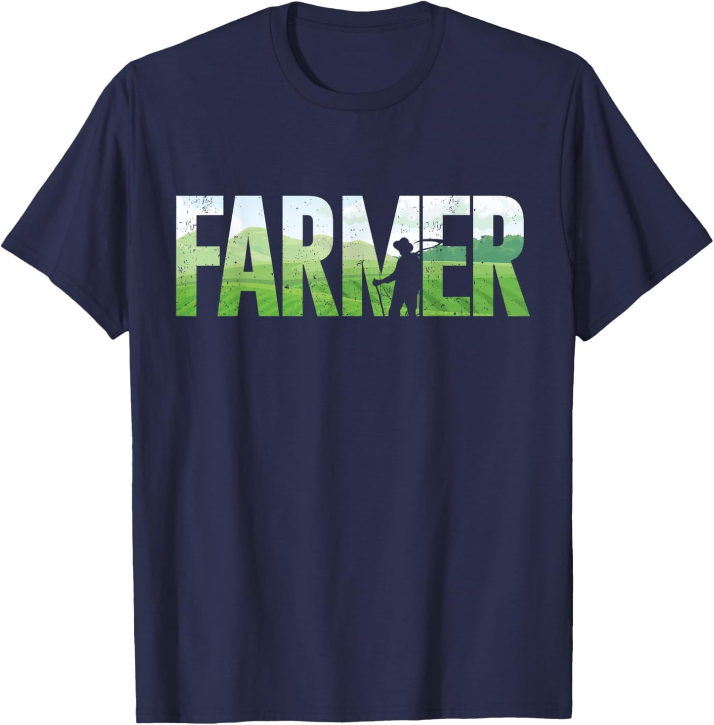 Farming Farmer Farmer T-Shirt - T-Shirt | Navy