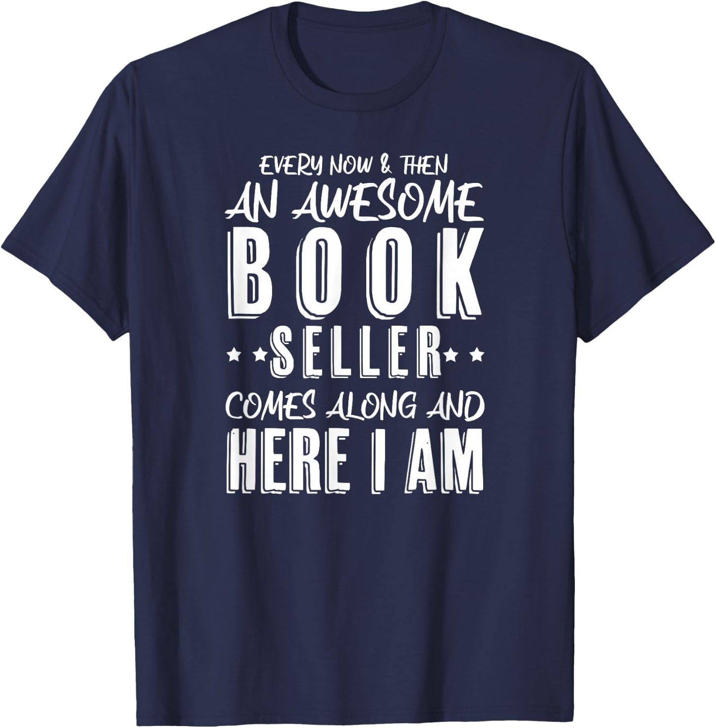 Sarcastic Book Seller Book Store T-Shirt - T-Shirt | Navy