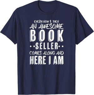 Sarcastic Book Seller Book Store T-Shirt - T-Shirt | Navy