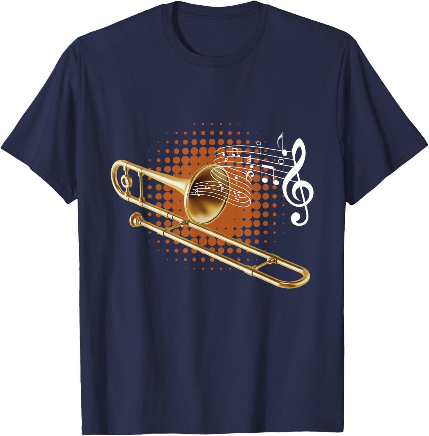 Musical Trombone - Trombonist Marching Band Player T-Shirt - T-Shirt | Navy