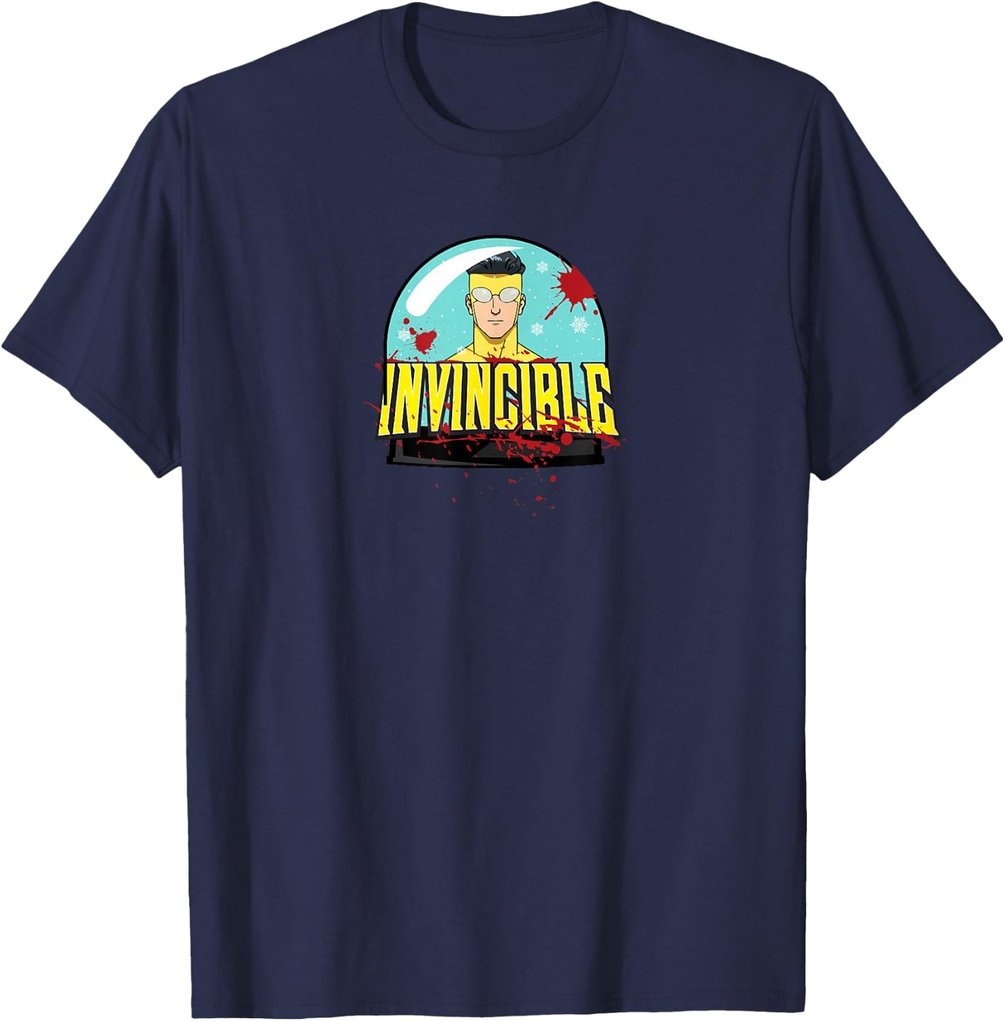 INVINCIBLE - Mark Grayson Holiday Snowglobe T-Shirt - T-Shirt | Navy