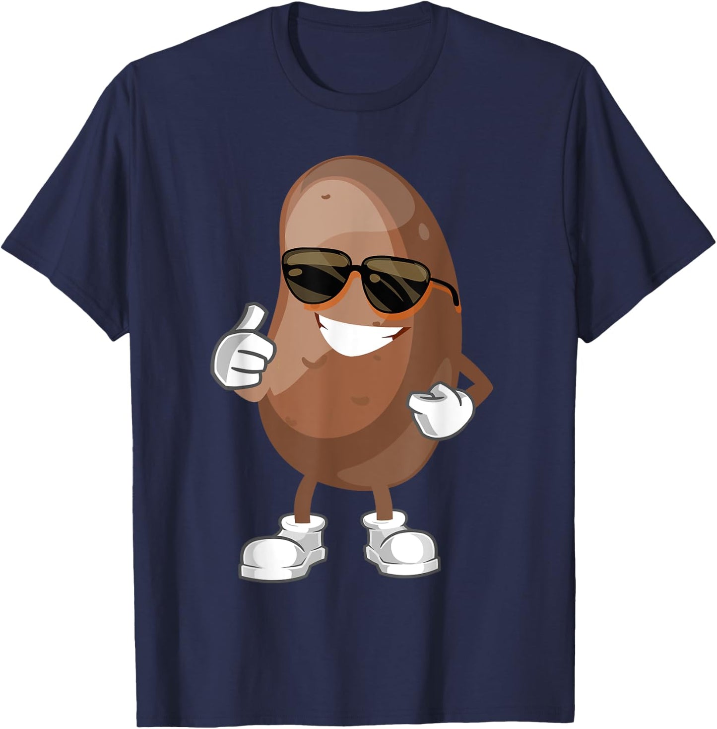 Simple Potato Fun Halloween Costume Vegetable Potato Lover T-Shirt - T-Shirt | Navy