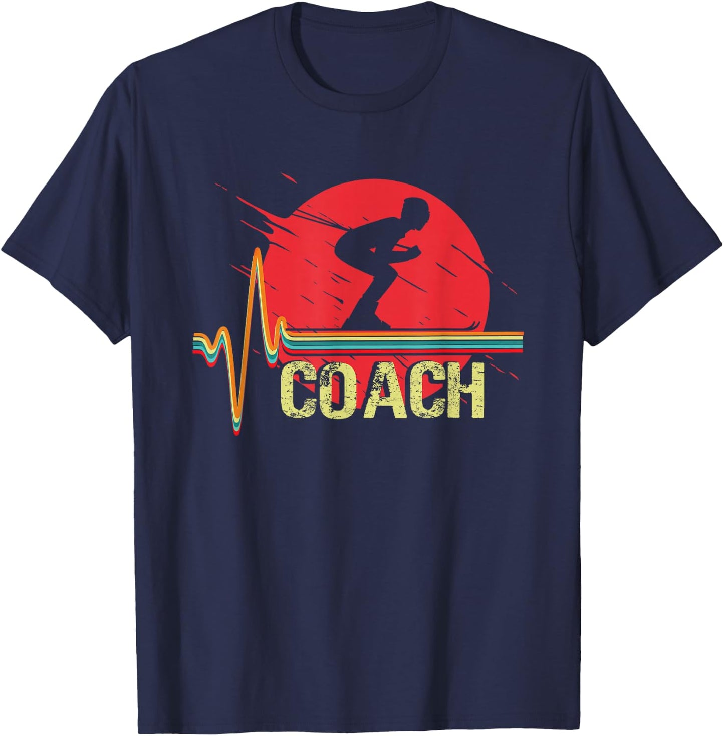 Ski Coach | Winter Sports Mountains | Skiing Skier T-Shirt - T-Shirt | Navy