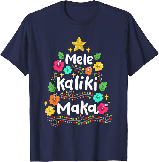 Mele Kaliki Maka Summer Christmas in July Men Women Kids T-Shirt - T-Shirt | Navy