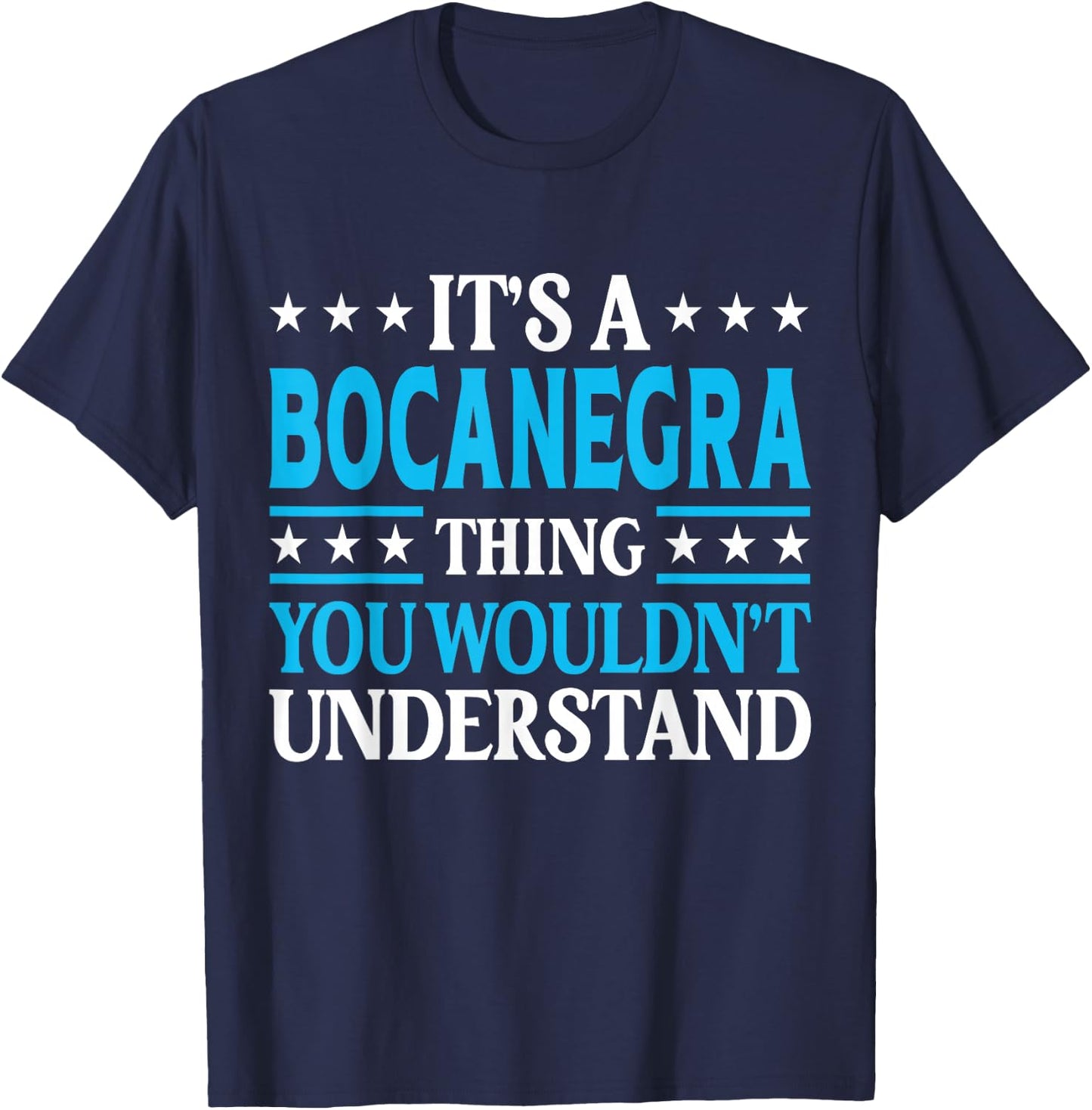 It's A Bocanegra Thing Surname Family Last Name Bocanegra T-Shirt - T-Shirt | Navy