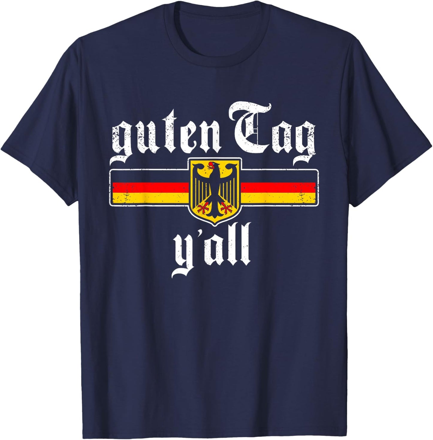 Guten Tag Y'all Oktoberfest Festival T-Shirt - T-Shirt | Navy