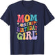 Mom Of The Birthday Girl Groovy Party 1St Birthday Girl T-Shirt - T-Shirt | Navy