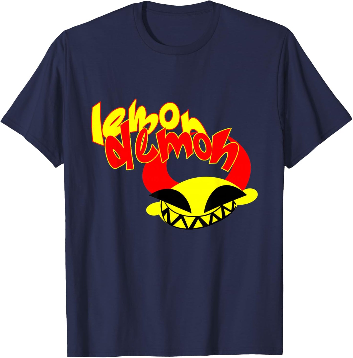 Lemon Demon-fruit Funny T-Shirt - T-Shirt | Navy