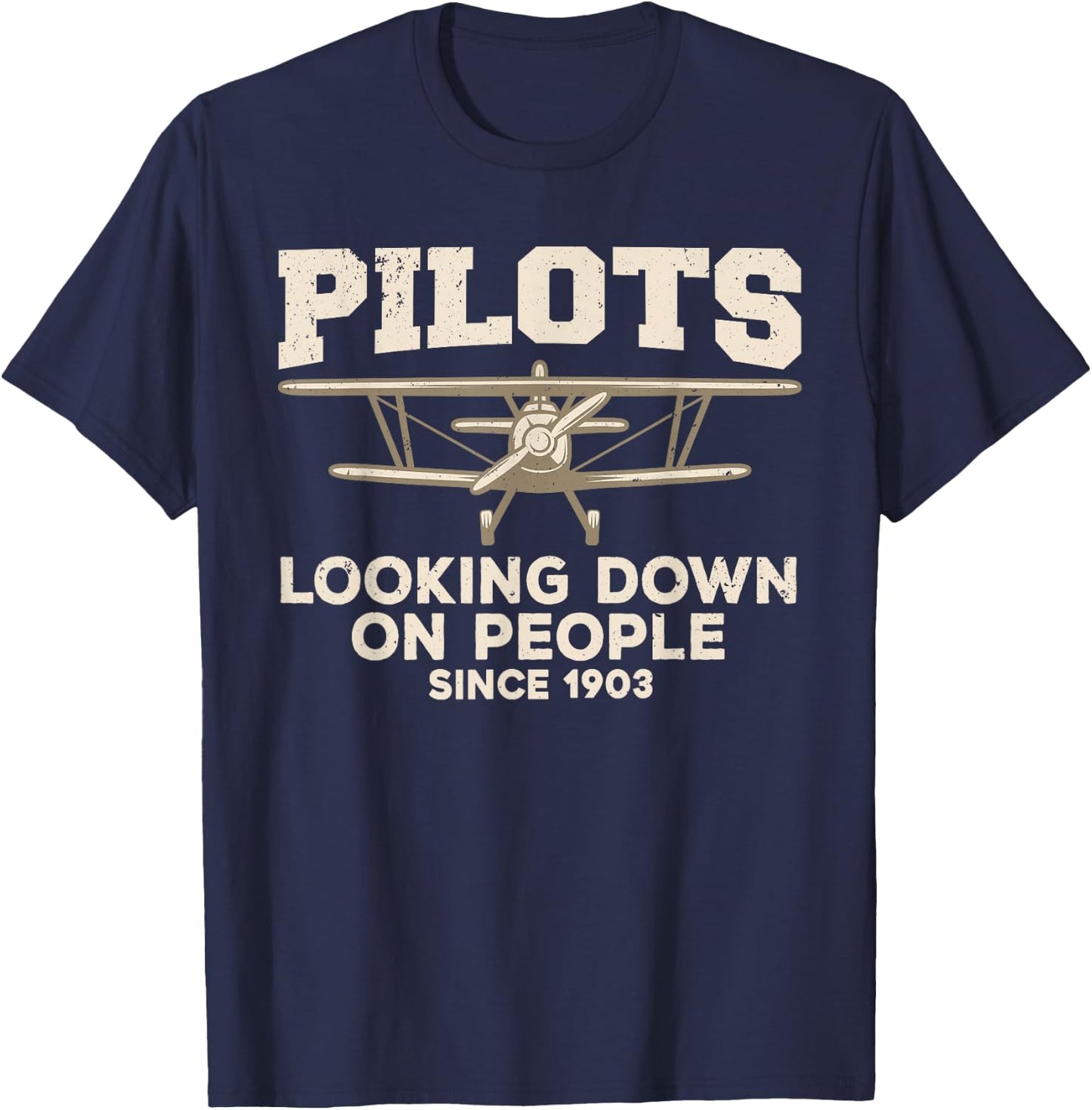Cool Pilot Women Aircraft Pilot Airplane Flying T-Shirt - T-Shirt | Navy