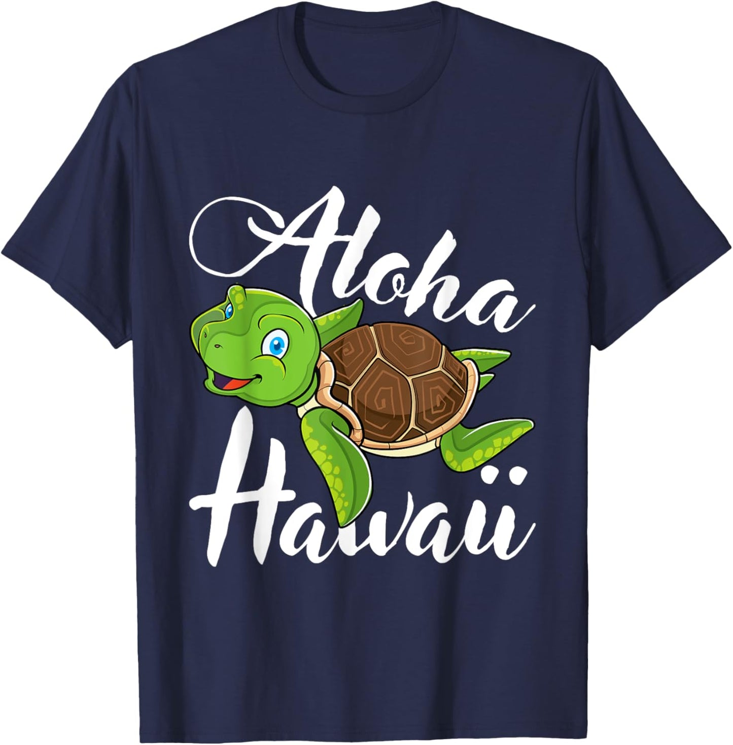 Aloha Hawaii Sea Turtle Save The Turtles Ocean Animal T-Shirt - T-Shirt | Navy