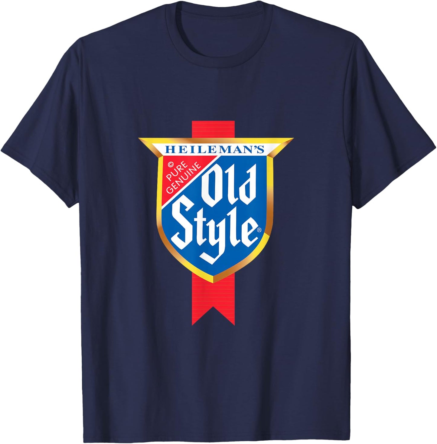 Old Style Beer Style - Logo T-Shirt - T-Shirt | Navy