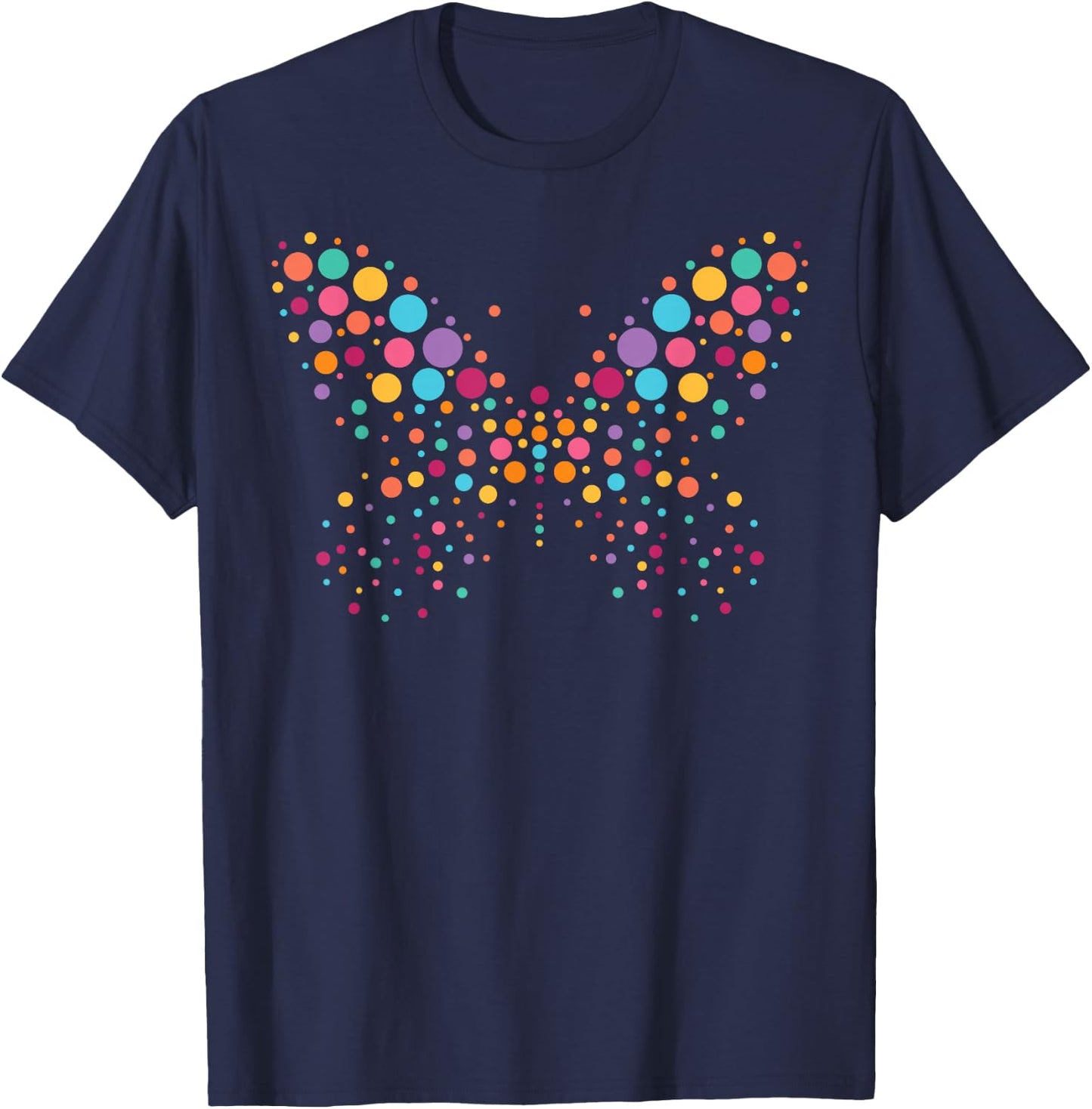 Polka Dot Day Butterfly International Dot Day T-Shirt - T-Shirt | Navy