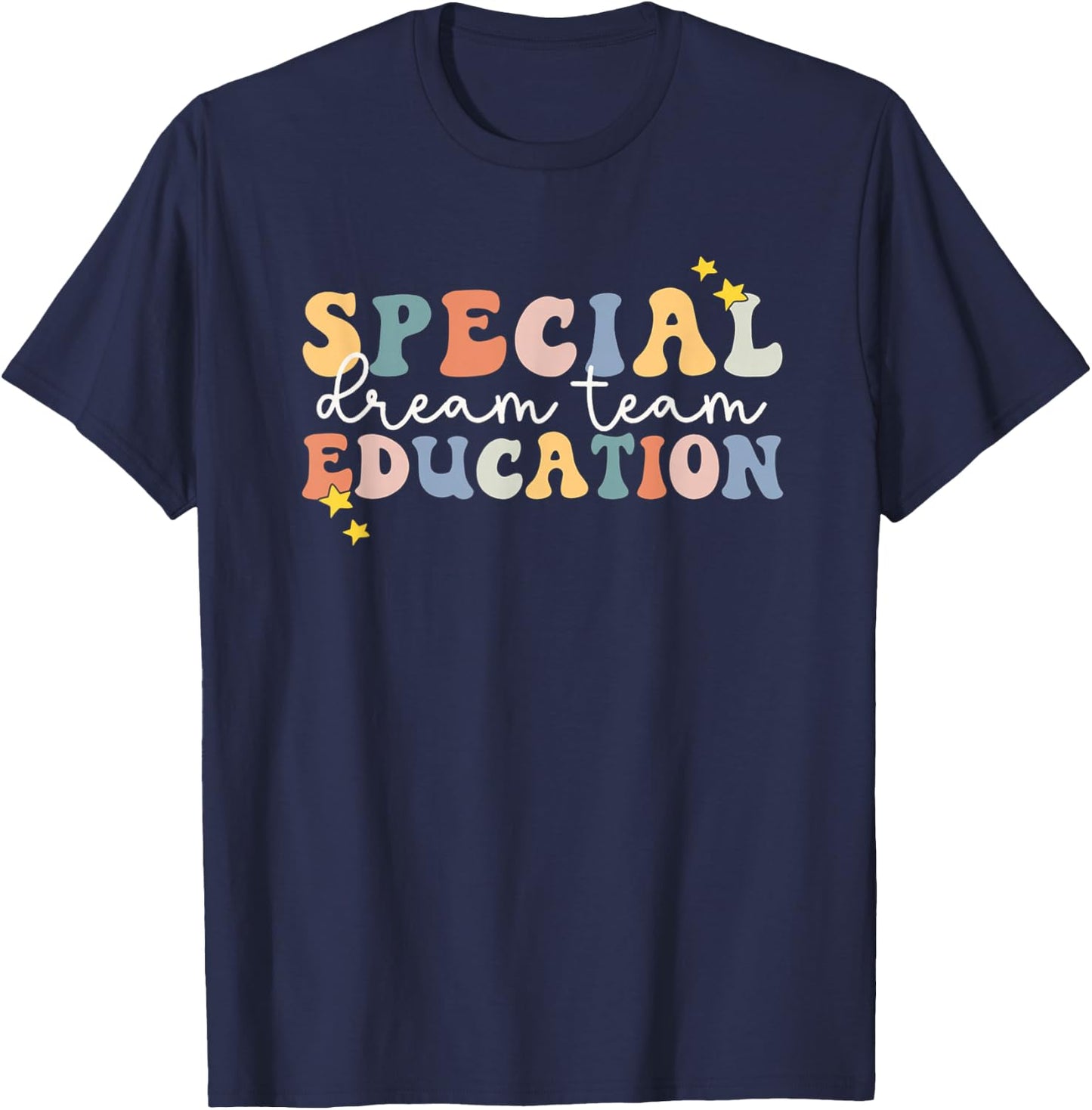 Special Education Dream Team Retro Back To School T-Shirt - T-Shirt | Navy
