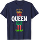 The Queen Elf - Funny Matching Family Group Christmas T-Shirt - T-Shirt | Navy