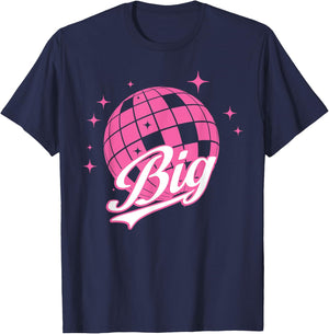 Disco Ball Retro Big / Little ERA Sorority Reveal Retro T-Shirt - T-Shirt | Navy