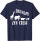 Birthday Squad Zoo Crew 2026 Elephant Circus Animal Lover T-Shirt - T-Shirt | Navy