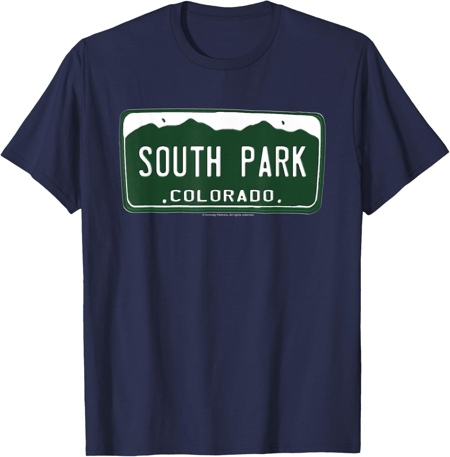 South Park License Plate T-Shirt - T-Shirt | Navy