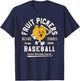 Vintage Boise Fruit Pickers Defunct Baseball Team Tribute T-Shirt - T-Shirt | Navy