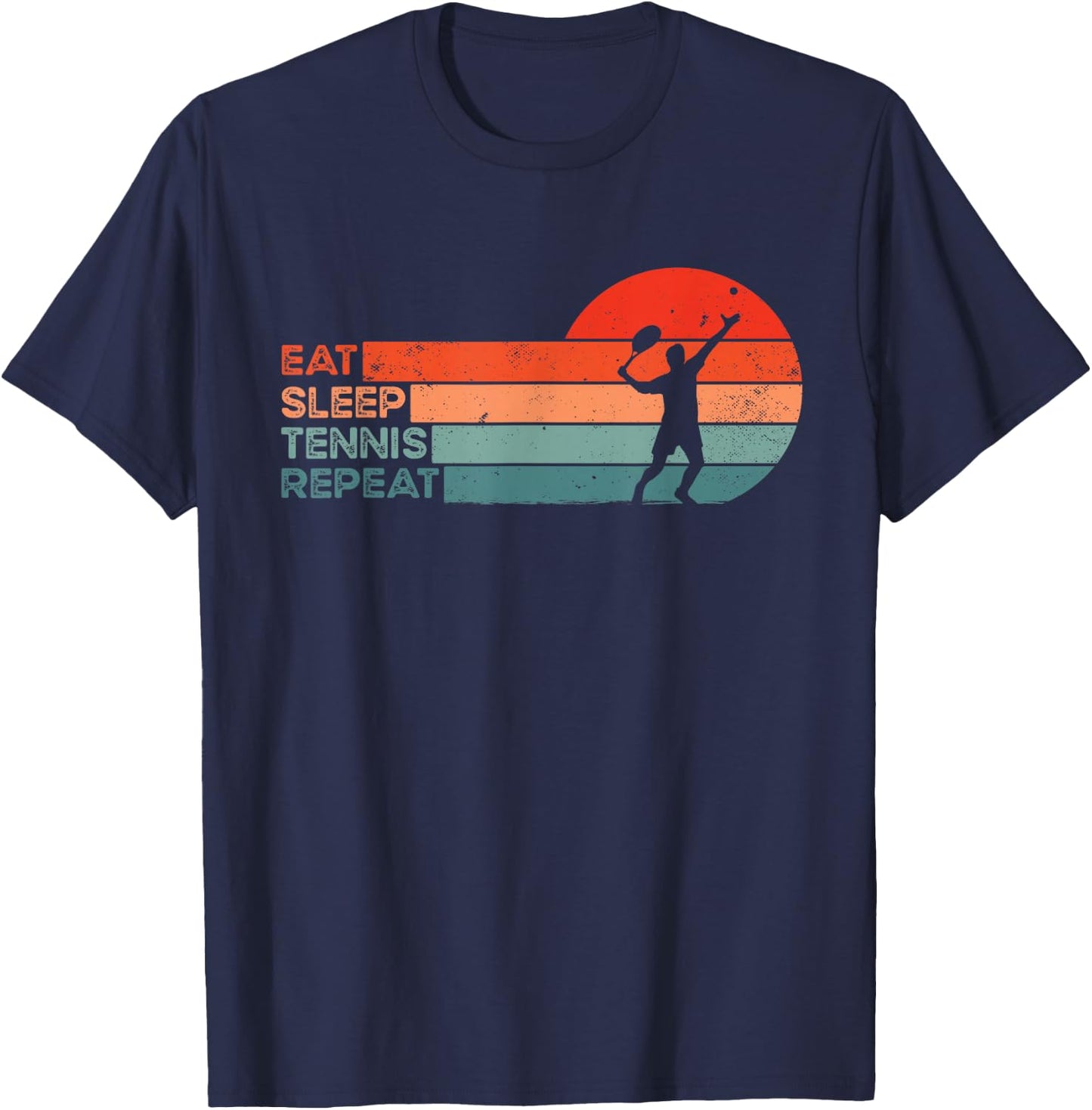 Funny Tennisplayer & Tennis T-Shirt - T-Shirt | Navy