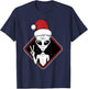 Alien Peace Santa Hat Christmas Pajama Funny X-Mas UFO T-Shirt - T-Shirt | Navy