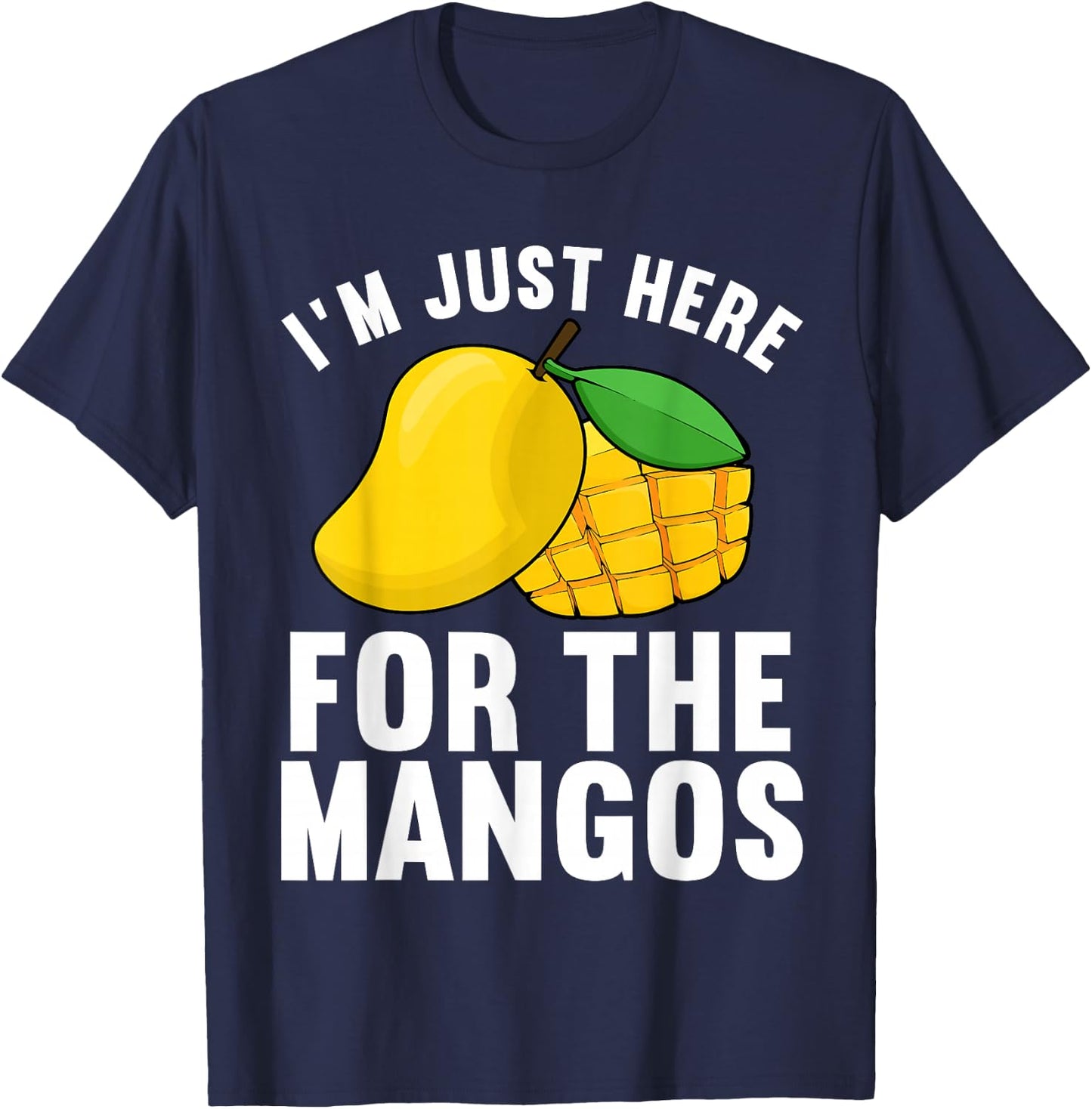 Funny Mango Design Women Kids Mango Fruit Lovers T-Shirt - T-Shirt | Navy