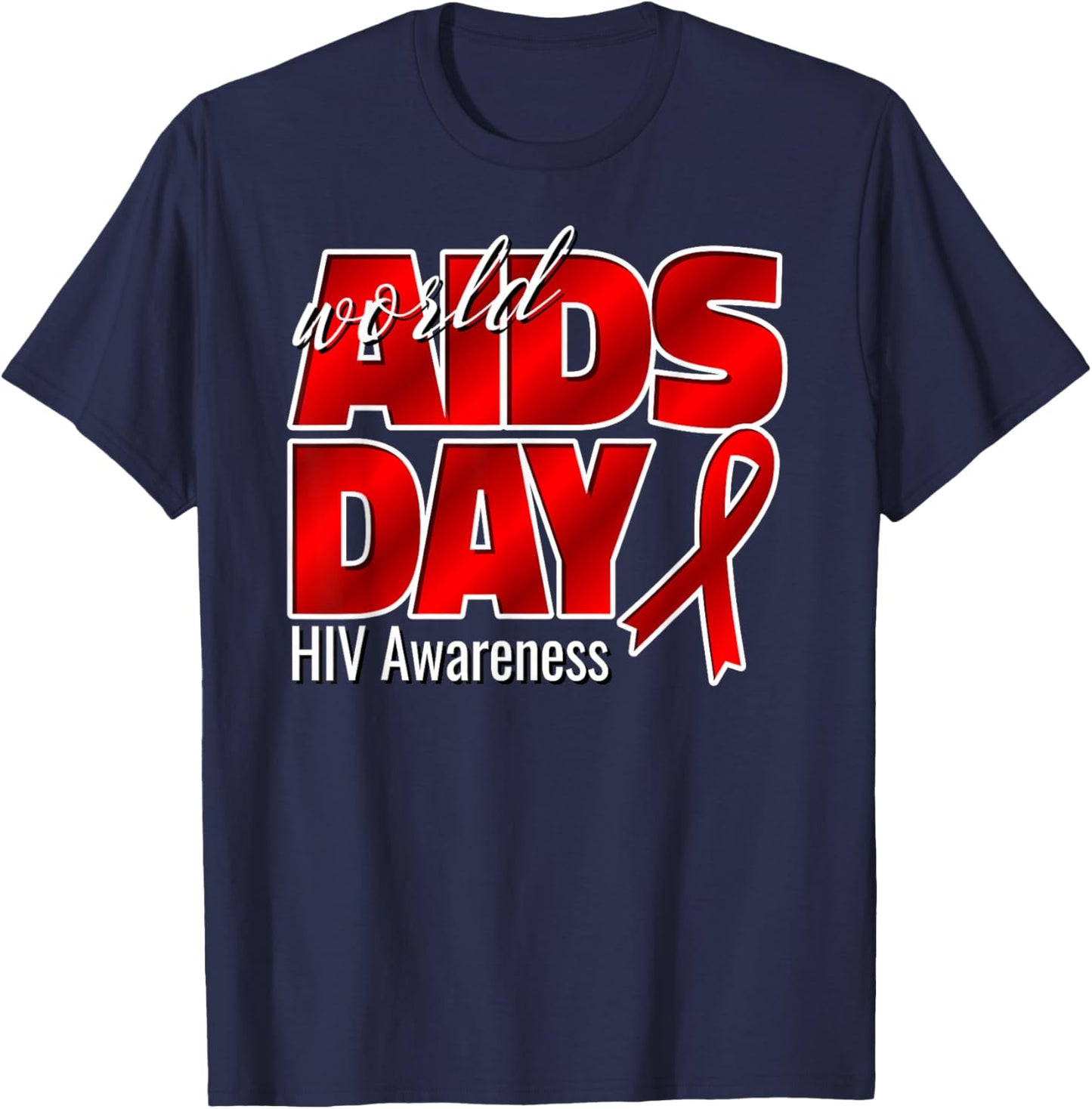 World AIDS Day 2025 T-Shirt - T-Shirt | Navy