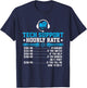 Tech Support Hourly Rate Funny Programmer Technical Support T-Shirt - T-Shirt | Navy