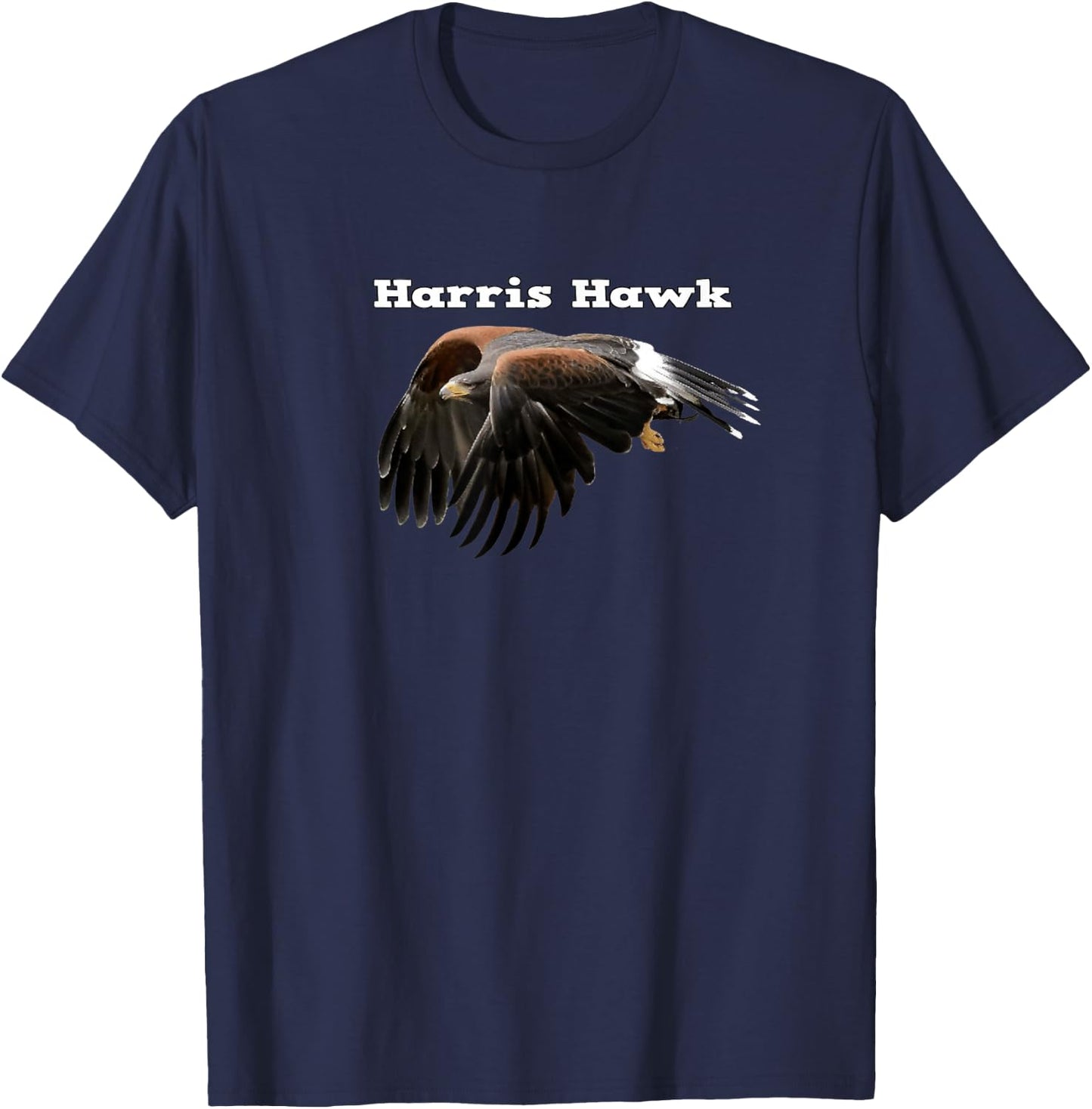 Harris Hawk Wildlife T-Shirt - T-Shirt | Navy