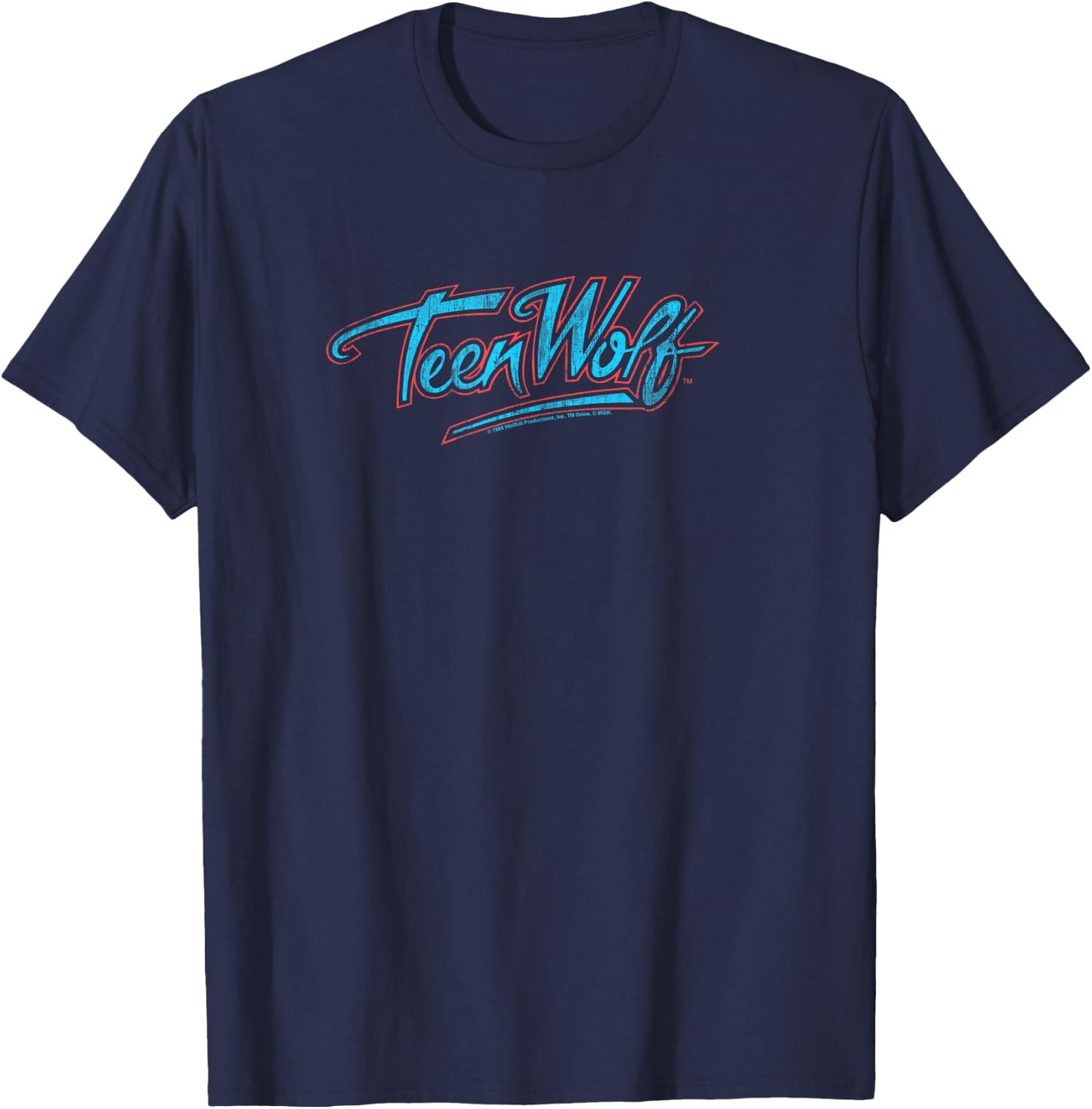 Teen Wolf Neon Logo T-Shirt - T-Shirt | Navy