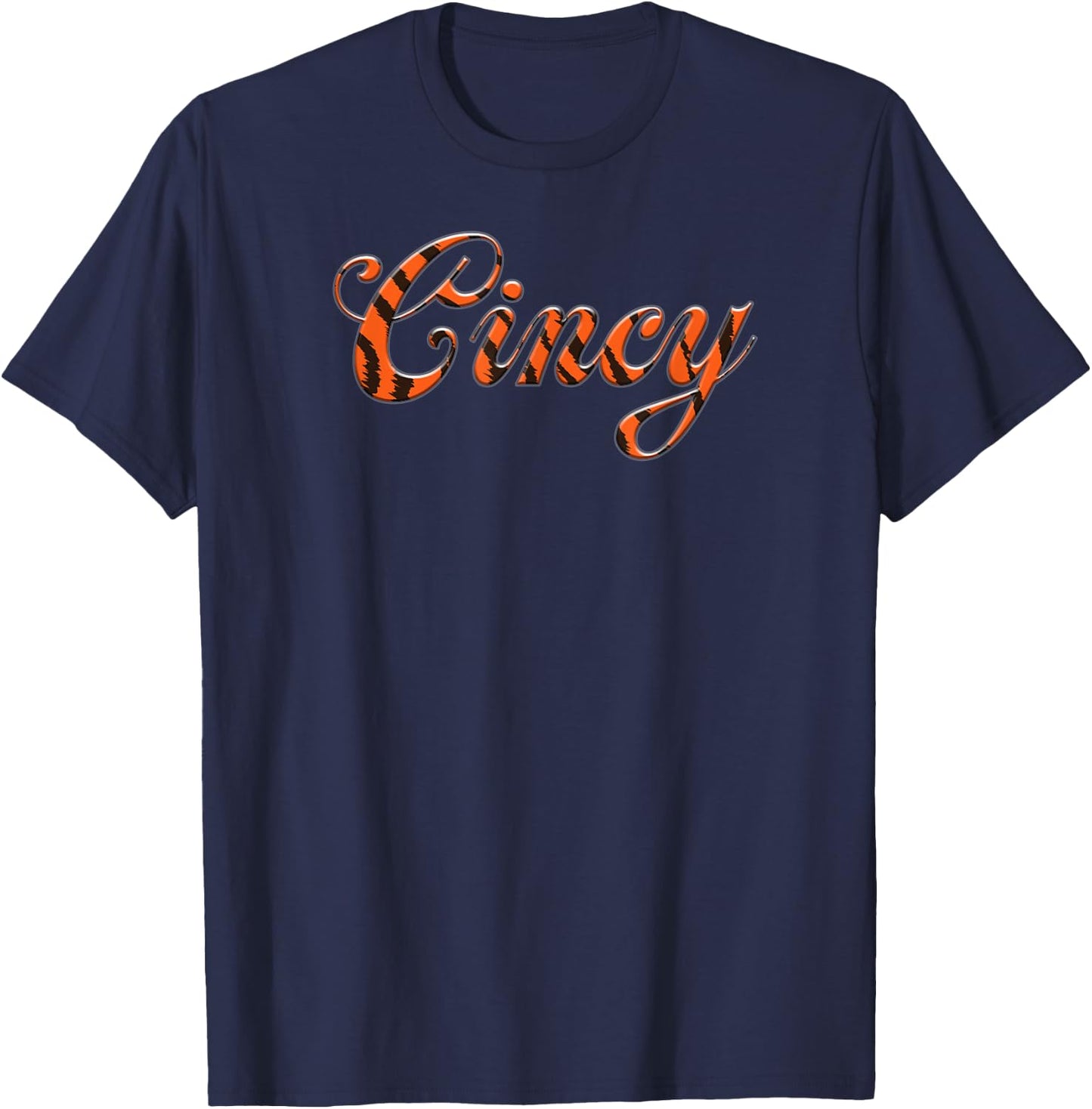 Cincy Bengal Stripes T-Shirt - T-Shirt | Navy