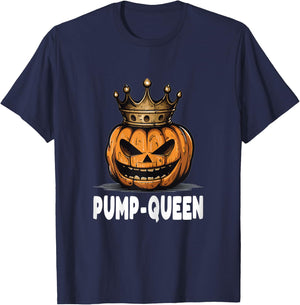 Pump Queen Couple Matching Halloween Outfits T-Shirt - T-Shirt | Navy