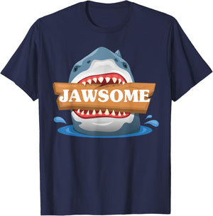 Awesome Shark Costume - Funny Jawsome Shark party Vacation T-Shirt - T-Shirt | Navy