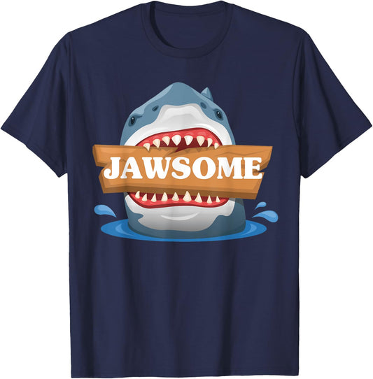 Awesome Shark Costume - Funny Jawsome Shark party Vacation T-Shirt - T-Shirt | Navy