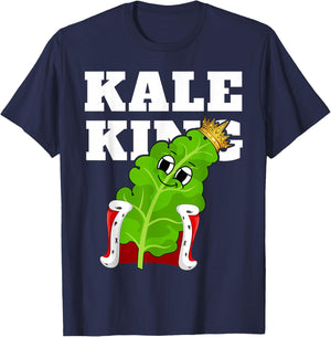 Kale King | Kale Design | Boys Kale T-Shirt - T-Shirt | Navy
