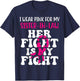 Her Fight Is My Fight Wear Pink Sister-in-law Breast Cancer T-Shirt - T-Shirt | Navy