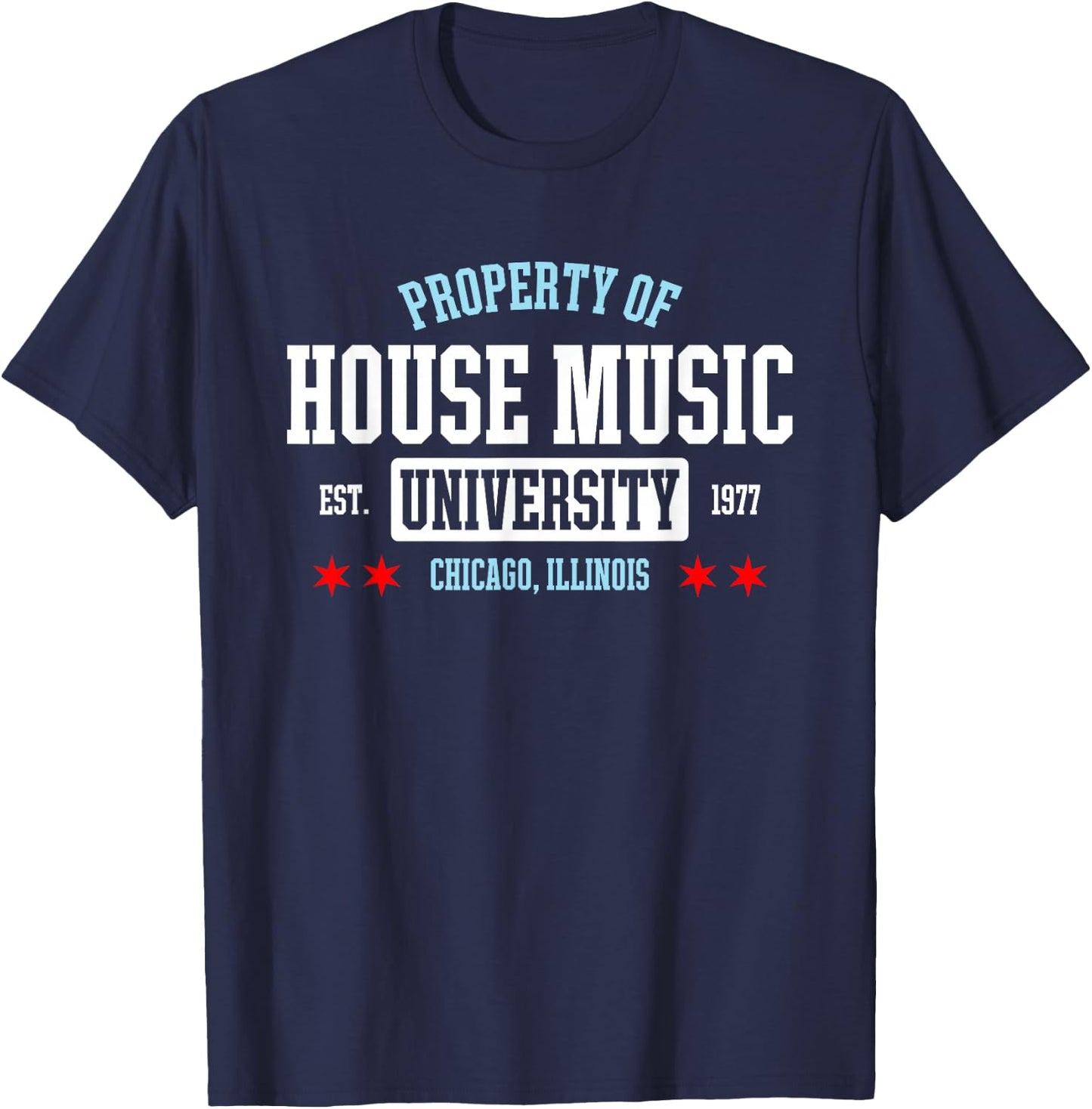 Chicago House Music DJ EDM T-Shirt - T-Shirt | Navy