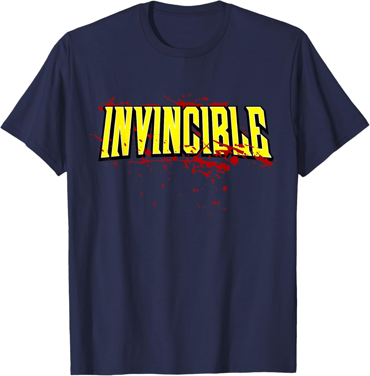Invincible Bloody Logo T-Shirt - T-Shirt | Navy