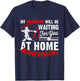 My Grandson Will Be Waiting For You At Home Baseball Player T-Shirt - T-Shirt | Navy
