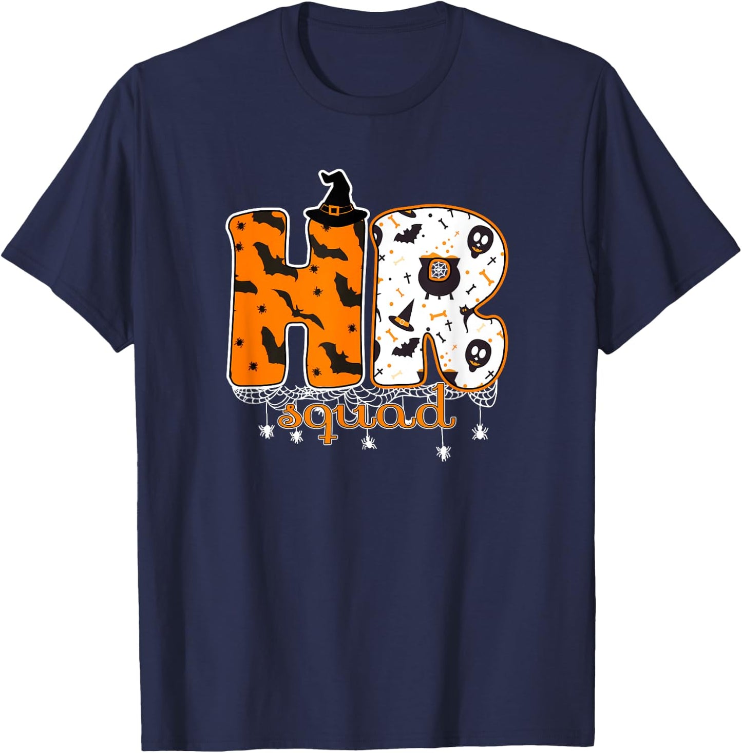 Halloween HR Squad Costume Funny Human Resource T-Shirt - T-Shirt | Navy