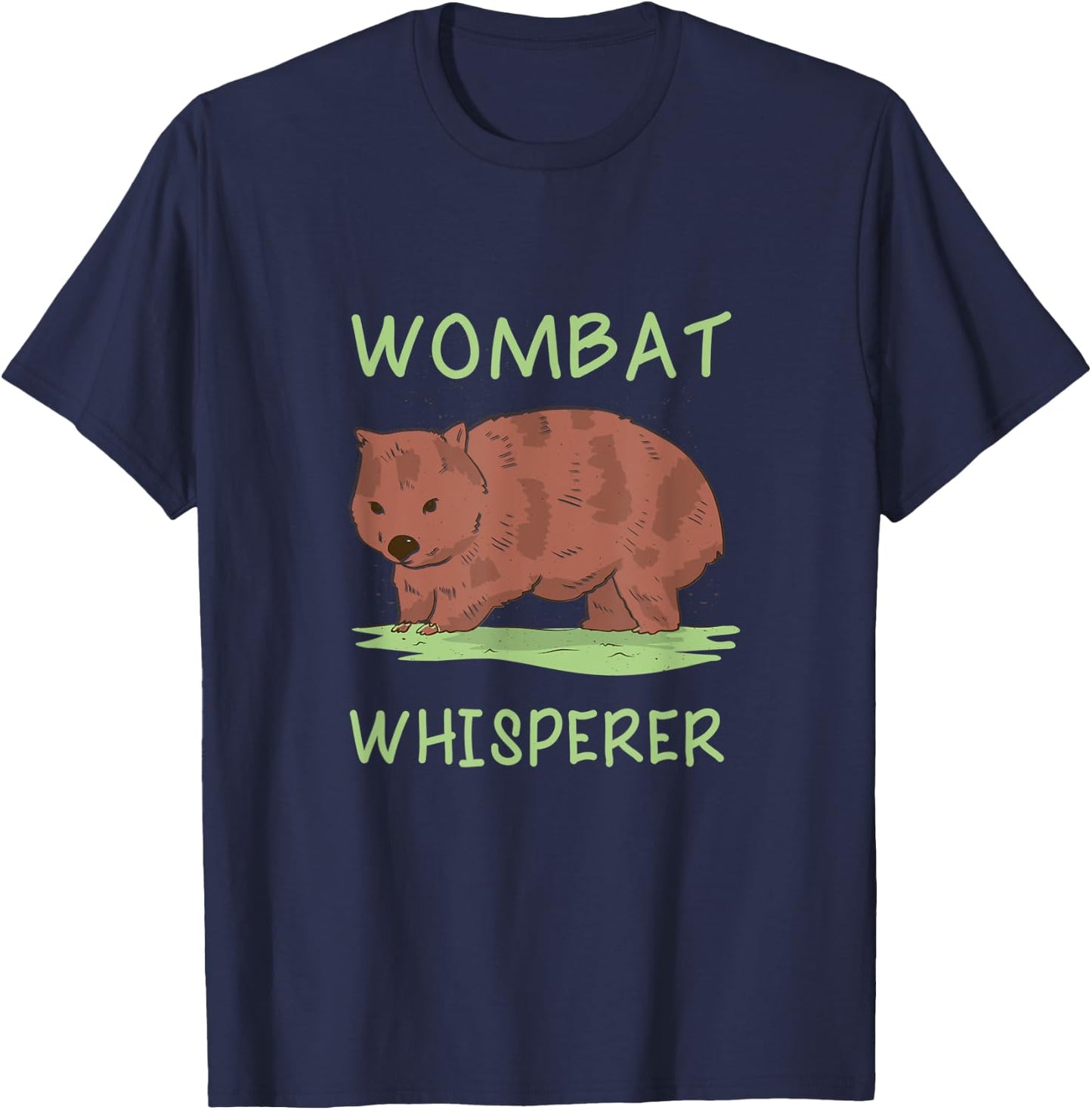 Wombat Whisperer Graphic Animal Lover, Wombat T-Shirt - T-Shirt | Navy