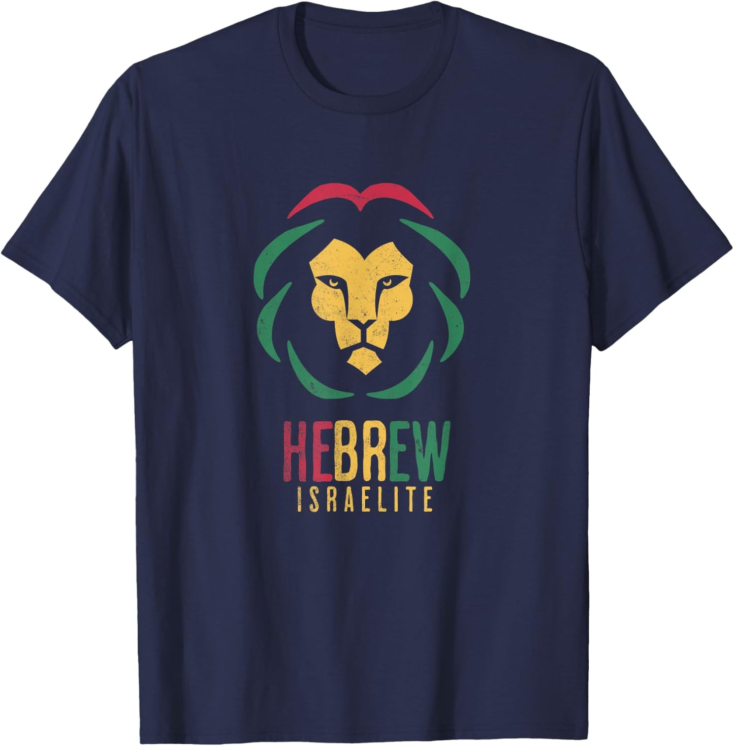 Hebrew Israelite Lion Of Judah Yahuwah Clothing T-Shirt - T-Shirt | Navy