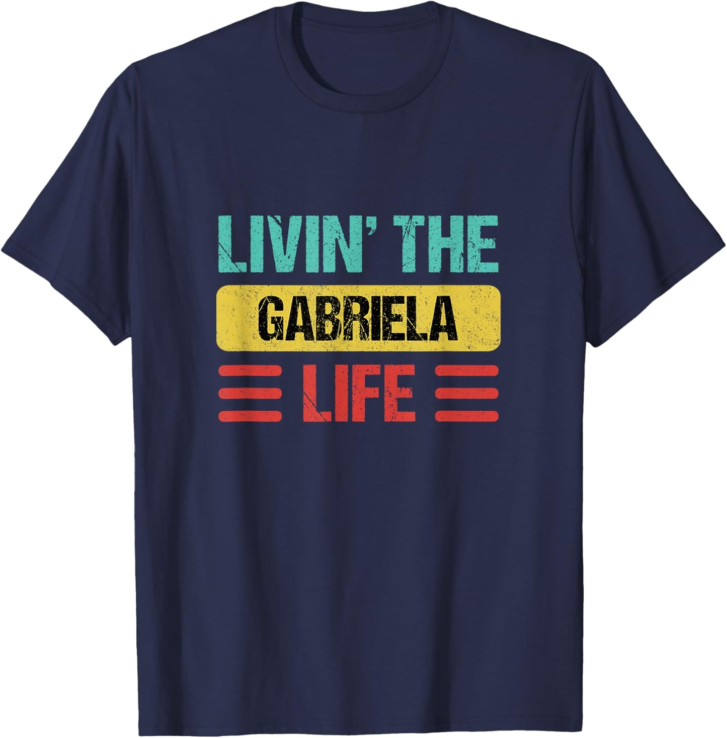 Gabriela Name T-Shirt - T-Shirt | Navy